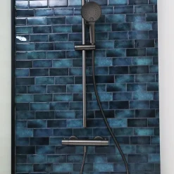 Mitigeur douche thermostatique gun métal Essebagno Luisa