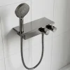 Mitigeur douche thermostatique titane GoodHome Kolima