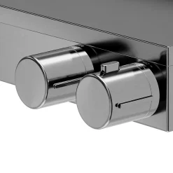 Mitigeur douche thermostatique titane GoodHome Kolima