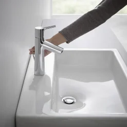 Mitigeur lavabo avec tirette et vidage Hansgrohe Talis S ComfortZone 100 surface chromé