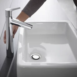 Mitigeur lavabo avec tirette et vidage Hansgrohe Talis S ComfortZone 190 surface chromé