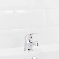Mitigeur lavabo avec vidage et flexibles Femelle 12/17 en laiton chromé Arborg
