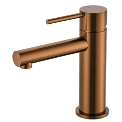 Mitigeur lavabo bas cuivre brossé Essebagno Luisa