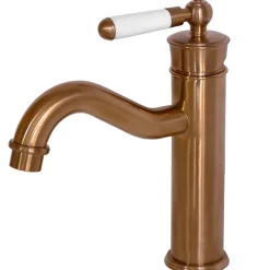 Mitigeur lavabo bas rétro cuivre brossé Essebagno Leeds