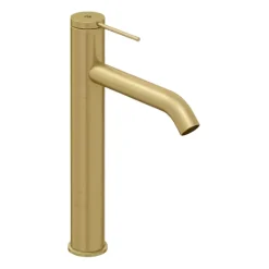 Mitigeur lavabo bec haut JACOB DELAFON Grands Boulevards sans vidage Laiton brossé