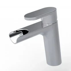 Mitigeur lavabo chromé avec bonde H 18.7 cm Cascade - Jungle