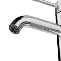 Mitigeur lavabo effet chrome taille M, GoodHome Owens