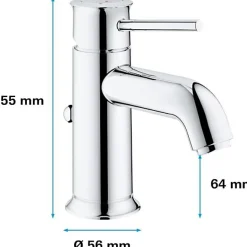 Mitigeur lavabo GROHE Start Classic - Tirette de vidage - Économie d'eau - Garantie 5 ans