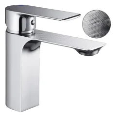Mitigeur lavabo Hanovre avec vidage en laiton coloris chromé