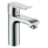 Mitigeur lavabo HANSGROHE Metris 110 CoolStart avec tirette et vidage chromé