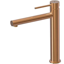 Mitigeur lavabo haut cuivre brossé Essebagno Luisa