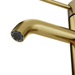 Mitigeur lavabo mécanique M, doré, GoodHome Owens