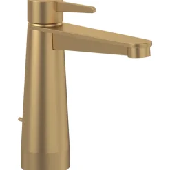 Mitigeur lavabo VILLEROY ET BOCH Conum ouverture dessus avec tirette Chrome Or brossé