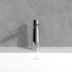 Mitigeur lavabo VILLEROY ET BOCH Conum ouverture dessus avec tirette Chrome Or brossé