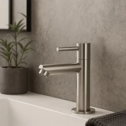 Mitigeur lave-mains façon inox eau froide Essebagno Deco