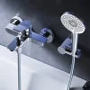 Mitigeur mécanique de baignoire avec douchette et support Robinet Salle de Bain Chromé, FXA15000 X-Joy AM.PM