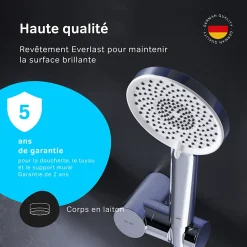 Mitigeur mécanique de baignoire avec douchette et support Robinet Salle de Bain Chromé, FXA15000 X-Joy AM.PM