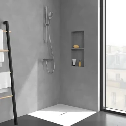 Mitigeur mécanique douche VILLEROY ET BOCH Dawn Chrome + Ensemble de douche VILLEROY ET BOCH Verve Showers 3 jets