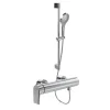 Mitigeur mécanique douche VILLEROY ET BOCH Liberty Chrome + Ensemble de douche VILLEROY ET BOCH Verve Showers 3 jets Chrome