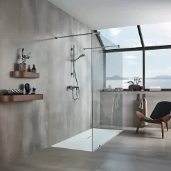 Mitigeur mécanique douche VILLEROY ET BOCH Liberty Chrome + Ensemble de douche VILLEROY ET BOCH Verve Showers 3 jets Chrome