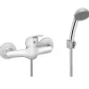 Mitigeur Mural Chrome Salle De Bains Ensemble De Douche Avec Poignee