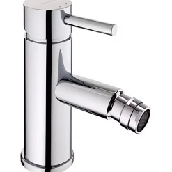 Mitigeur pour bidet mousseur orientable SANINDUSA Icone chromé livré avec fixation 2 flexibles