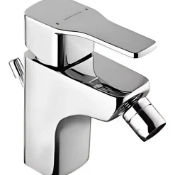 Mitigeur pour bidet mousseur orientable SANINDUSA Advance chromé système Écospot livré avec son vidage à tirette chromé