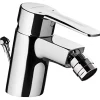 Mitigeur pour bidet mousseur orientable SANINDUSA Alfa Start chromé livré avec 2 flexibles et son vidage à tirette