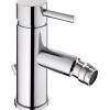 Mitigeur pour bidet mousseur orientable SANINDUSA Icone chromé livré avec fixation 2 flexibles et son vidage à tirette