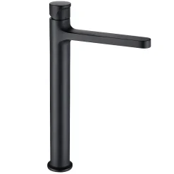 Mitigeur surélevé pour lavabo et vasque BERNSTEIN 8212 - Noir mat