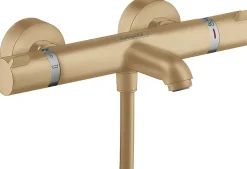 Mitigeur thermostatique bain/douche bronze brossé, Hansgrohe Ecostat Comfort