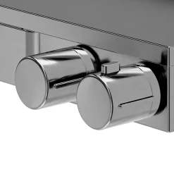 Mitigeur thermostatique bain/douche gris GoodHome Kolima