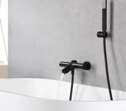 Mitigeur thermostatique de bain et douche MONZA - Or rose brossé