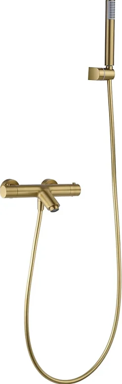 Mitigeur thermostatique de bain et douche MONZA - Or rose brossé