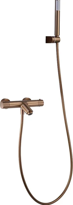 Mitigeur thermostatique de bain et douche MONZA - Or rose brossé