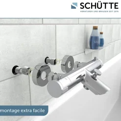 Mitigeur thermostatique de baignoire Schütte LONDON chromé