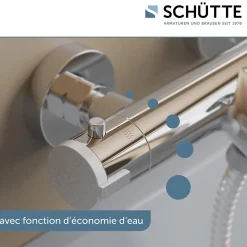 Mitigeur thermostatique de baignoire Schütte LONDON chromé