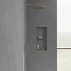 Mitigeur thermostatique encastré 2 voies VILLEROY ET BOCH Universal rectangle Brushed Nickel Matt