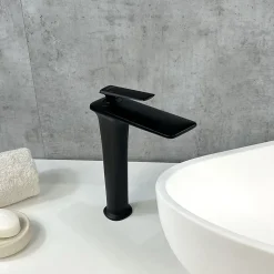 Mitigeur vasque haut Noir - Brittia