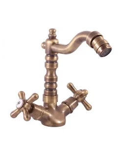 Mélangeur bidet long MORAVA sans siphon en laiton bronze