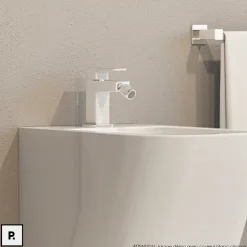 Mélangeur de bidet - Chrome Blanc - PARMA