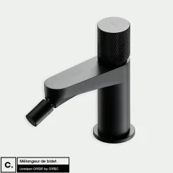 Mélangeur de bidet - CONTOUR - Anthracite