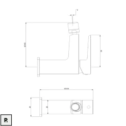 Mélangeur de bidet - Graphite - PARMA