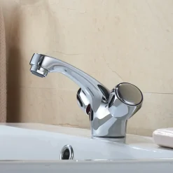 Mélangeur de lavabo chromé Calp GoodHome