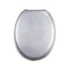 MSV Abattant WC MDF CLEO Argent Charnières Inox