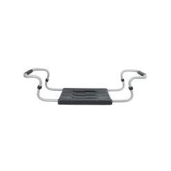MSV Grand siège de baignoire extensible 5070cm Gris Max 120kg