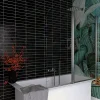 Mur au-dessus de la baignoire 1 porte fixe + 1 porte pivotante 140cm réversible