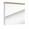 Naturel Armoire à miroir Naturel Stilla 60x60 cm blanc (STILLAE06016)