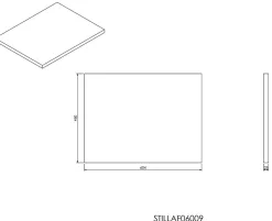 Naturel Plan Naturel Stilla 60x2,5x46 cm noir (STILLAF06009)