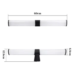 NETTLIFE applique miroir LED 15W 60cm blanc neutre 4000K noir